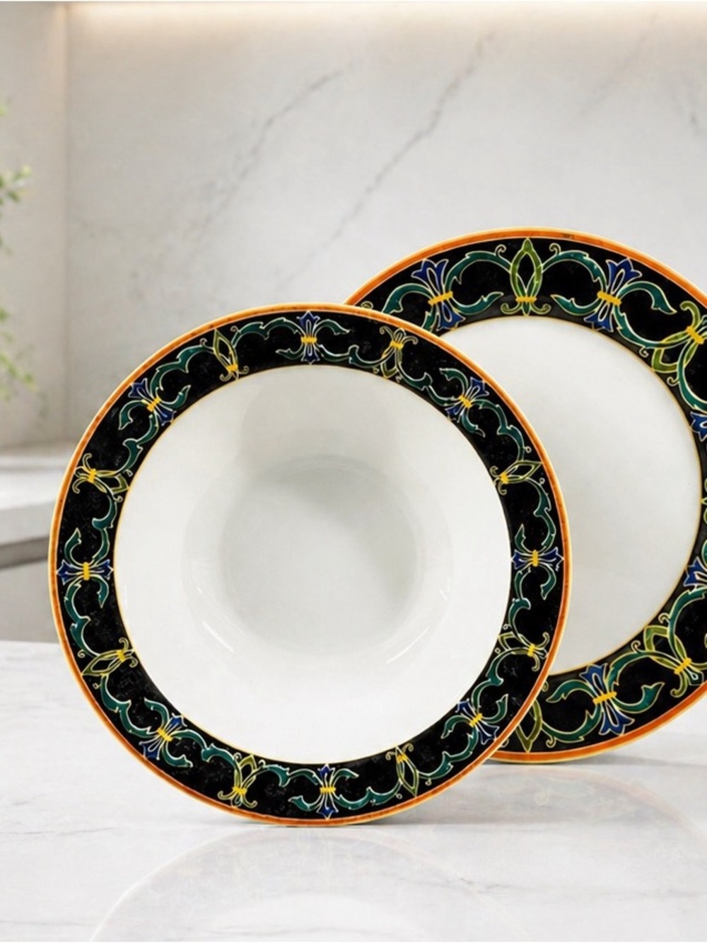 Vintage Victoria Beale Napoli 9030 Mediterranean Serving Platter & Bowl Set